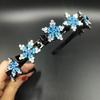 Trenza de Estrella de Celebridad de Internet con Flequillo Dentado Antideslizante Artefacto Fijo Accesorios para el Cabello Huecos Multicapa con Diamante para Niños y Adultos