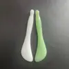 Bastão de Jade para Puxar Músculos Faciais, Bastão de Massagem para Beleza Facial, Bastão para Puxar Músculos dos Olhos, Placa de Raspagem de Pontos de Acupuntura dos Meridianos da Cabeça