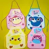 Avental Infantil Pássaro Coruja Avental Desenho Animado Casaco Pintura Infantil Impermeável à Prova de Óleo em estoque Babador Brinquedo