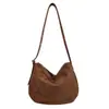 Elegante Bolso Cruzado de Hombro Único Retro Otoño/Invierno para Mujer Bolso Tote Casual con Cremallera de Gamuza Bolso Cruzado de Otoño para Mujer Bolso de Mujer