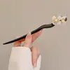 Horquilla de Pelo con Borla Floral, Nuevo Estilo Chino, Estilo Antiguo, Horquilla de Gama Alta de Nicho, Horquilla de Madera, Hanfu, Cheongsam, Accesorio para el Cabello para Mujeres