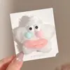 Pin de Flequillo Lateral de Gama Alta Estilo Coreano con un Corazón Femenino, Pinza de Pato de Color Contrastante, Pasador Dopamina Lindo, Pinza para el Cabello Exquisita