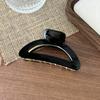 Nova chegada semicircular acetato oco garra clipe francês simples curvo grampo de cabelo para trás cabeça elegante tubarão clipe acessórios para cabelo
