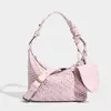 Bolso de Moda Nuevo Primavera 2026 para Mujer, Bolso Tejido Completamente Hecho a Mano, Estilo de Nicho de Alta Gama, Bolso Dumpling de Hombro Cruzado Único