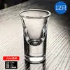 Copa de licor de cristal de 25 ml, copa pequeña de vino de cinco monedas, engrosada, lujo ligero, gama alta, para uso doméstico, media onza, precio al por mayor