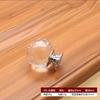 Tirador de cristal de un solo orificio k9 con forma de diamante, esférico, redondo, moderno, de vidrio transparente, para puerta de gabinete de cajón, tirador para mueble de 30 mm