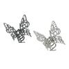Pinza para el pelo de mariposa de metal líquido para mujer, placa para la parte posterior de la cabeza, pinza para el pelo, estilo japonés y coreano, pinza de tiburón grande, accesorios para el pelo de electroforesis, venta al por mayor