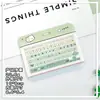 Portatarjetas de Teclado de Alto Valor Horizontal Abs Tarjeta de Identificación de Estudiante Tarjeta Escolar Portatarjetas de Agua Portatarjetas de Identificación para Hombres y Mujeres Cubierta Protectora Transfronterizo