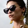 Gafas de Sol Kedun Ojo de Gato con Cadena 2025 Nueva Moda Estilo Europeo y Americano Gafas de Sol de Personalidad Gafas de Sol Versátiles de Moda para Mujer