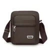 Nova Bolsa de Moda à Prova d'Água Bolsa Transversal de Ombro Masculina Bolso Multicamadas Bolsa de Caixa Unissex Bolsa de Negócios Carteira