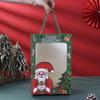 Bolsa de Presente Portátil para Janela de Natal Bolsa de Janela para Véspera de Natal Bolsa de Papel para Devolução de Presente Bolsa de Embalagem para Presente de Natal