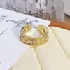 Anel Aberto Gota de Óleo Esmaltado Luz Luxo Alto Padrão Anel Caixa Cega Ao Vivo Vintage Estilo Palácio Flor