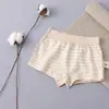 Calzoncillos tipo bóxer de malla de algodón de colores para niños y niñas, Ropa interior para estudiantes de niños talla mediana y grande, Algodón transpirable y cómodo, Liquidación
