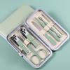 Conjunto de Cortadores de Unha Prontos em Aço Inoxidável Cortador de Unha Verde Matcha Conjunto de Ferramentas de Manicure de 18 Peças Conjunto Completo de Cortadores de Unha