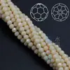 Suministro directo de fábrica 2/3/4 mm Jade Porcelana Bolas de 32 caras material para ensartar a mano cuentas de cristal cuentas de esquina multicorte
