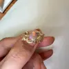 Anillo Retro Vintage de Oro Cepillado de Alta Resistencia, Anillo para Dedo Índice, Envío Directo, Anillo Pequeño de Cubo de Azúcar, Pang Dong Lai