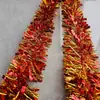 Decoración Navideña de Mayorista Transfronteriza Guirnalda de Hilo Hojas Anchas Tiras de Colores Guirnaldas para Árbol de Navidad Cintas 2m Celebración de Boda