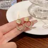 Pinzas para Orejas Estilo Coreano Sin Perforación, Pendientes de Diseño Genial para Mujer, Pinzas para Cartílago de Oreja de Mariposa con Borla Larga de Perlas, Gama Alta
