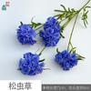 26 Anos de Materiais Florais Azul Escuro de Alta Qualidade, Materiais de Flores de Seda para Vitrines, Paisagismo, Adereços para Estúdio de Fotografia, Flores Artificiais