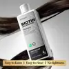 Shampoo de Biotina e Queratina com Ginseng e Ganoderma Shampoo Fortemente Nutritivo Fabricante de Comércio Exterior Atacado