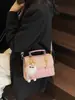 Bolso Texturizado Estilo Commuter Vintage Otoño 2025 Nuevo Nicho Versión Coreana Mochila Bolso Cuadrado Pequeño Bolso Versátil para Mujer