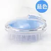 Escova de Shampoo Transparente de Cristal com Cabeça de Silicone Escova de Massagem Pente de Shampoo Ferramenta Mágica Anti-Coceira para o Couro Cabeludo Massageador de Shampoo