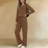 Conjunto de Duas Peças Novo Outono 2026 Moda Feminina Europeia e Americana Comércio Exterior Transfronteiriço Conjunto de Top e Calça Wide Leg