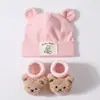 Bebés y Niños Pequeños de 0 a 12 Meses, Lindos Sombreros para Bebés para Niños y Niñas en Primavera y Otoño, Sombreros Rojos para Recién Nacidos de Mes Completo con Protección para la Fontanela, Festivos
