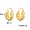Aogu Estilo Francés Perezoso Estilo Metálico Chapado en Cobre Oro Real Moda Retro Pendientes Femeninos Populares Mismo Estilo Nuevo Suministro Transfronterizo