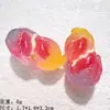 Juguete de Comida Luminoso Brillante Simulado Accesorios de Resina de Cacahuete Pelado Cuerda de Cabeza de Pegamento de Crema DIY Accesorios para el Cabello Material de Parche