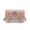 Bolsa Cambridge Fofa de Cor Contrastante para Menina Bolsa Mensageiro Feminina Moda Verão Nova 2025 Bolsa Transversal de Ombro para Trabalho