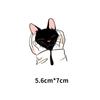 Lindo Gatito Sin Bordes Decoración de Ropa por Transferencia de Calor Calcomanía Personalizada Impresión por Transferencia de Calor Disponible desde Una Pieza