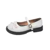 Zapatos Retro Mary Jane para Mujer Verano Nuevos de Suela Plana Versátiles con Lazo Suela Suave Estilo Universitario Japonés jk Zapatos Pequeños de Cuero