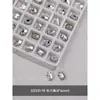 Acessórios para Nail Art Rede de Diamante Transparente Venda Quente Coração Torto Machado Gota d'Água Quadrado Gordo Borboleta Diamante Branco Folha de Ouro Decorações para Unhas