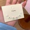 Pendientes de Dibujos Animados Coloridos Lindos Versátiles Traje Exquisitos Pequeños Corazón de Niña Pendientes de Sentido de Diseño Único de Nicho