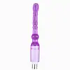 Acessórios para máquinas de sexo, vibrador realista de três furos para homens e mulheres, bolinhas anal de cristal, brinquedos divertidos especiais de SM para flerte para mulheres