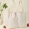 Runheng Personalizado Novo Produto Bolsa de Mão Algodão e Linho Bolsa de Mão Portátil Design Simples Bolsa de Mão em Lona Multicor