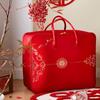 Bolsa de Armazenamento para Dote de Casamento, Conjunto de Quatro Peças para Casamento, Colcha de Casamento Vermelha, Bolsa de Embalagem para Colcha, Velas Oxford de Cetim