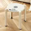 Banqueta Plástica Infantil Cartoon Espessa, Banqueta Baixa Doméstica para Bebê, Banqueta para Sentar de Jardim de Infância, Banqueta Antiderrapante para Banheiro, Bonita e Divertida