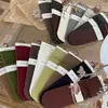 Meias Acolchoadas Caneladas de Cor Sólida para Mulheres, Meias de Cano Médio Multicores, Amigáveis à Pele, Respiráveis, Estilo Retro, Simples, Básico, Meias Versáteis