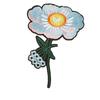 Parche de mariposa rosa europea y americana con bordado por computadora, accesorios de ropa, accesorios de equipaje, parche bordado