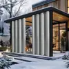 Cortinas de Pongee à Prova d'Água para Exterior Amazon Cross-Border Cortinas Totalmente Blackout com Acabamento Perfurado Fabricante de Spot Shein