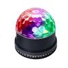 Luz de Palco Bola Mágica Disco Voador de Cristal LED Sol Pequeno de 6 Cores Multicor RGB Flash Controlado por Som Feixe de Luz Laser