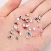 Montura de Cuatro Garras con Garras de Zirconia de Color en Forma de Marquesa Pulsera DIY Accesorios de Joyería con Pedrería Cosidos a Mano