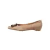 Zapatos de mujer de piel de oveja de primera capa con hebilla cuadrada y aumento interno de altura, nuevos zapatos de otoño de cuero genuino con puntera cuadrada y tacón medio bajo para mujer