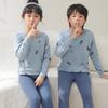 2023 Terno de roupa íntima de algodão infantil impresso em desenho animado com gola redonda roupas de outono e calças de outono terno de ar condicionado doméstico para meninos e meninas