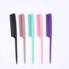 Peine de Cola de Plástico Colorido para Separar el Cabello, Peine de Dientes Finos para Recogidos, Herramienta de Belleza, Resistente a Altas Temperaturas, para Controlar el Cabello Suelto