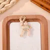 Accesorios de joyería de brocado Song estilo chino tradicional, colgante de ciervo pequeño, regalo creativo hecho a mano para DIY, llavero, charm para bolso, accesorio Hanfu