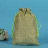 Bolsa de lino con lunares, regalo para fiesta de Navidad, texto de juego, bolsa para empaque de joyería, bolsa para guardar té, audífonos, se puede personalizar