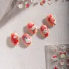 Pegatinas de Arte para Uñas de Conejito de Navidad Nuevo Árbol de Navidad en Relieve Muñeco de Nieve Tridimensional Nieve para Uñas Decoración de Dibujos Animados
